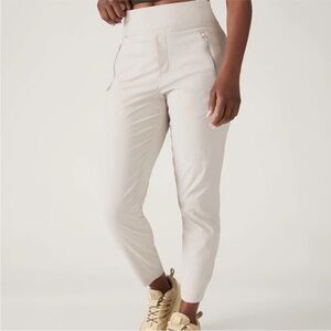 Athleta Soft Beige Track Pants